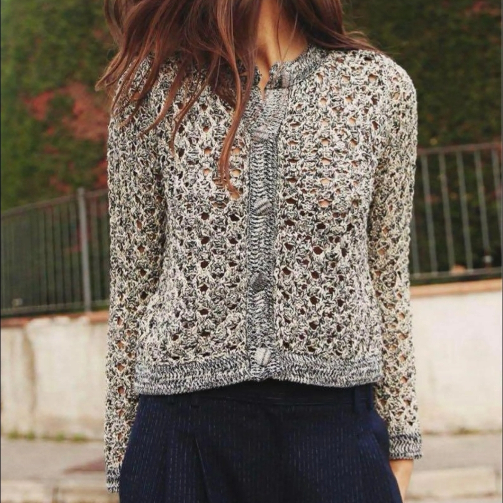 Zara Chunky Knit Cardigan Size XL